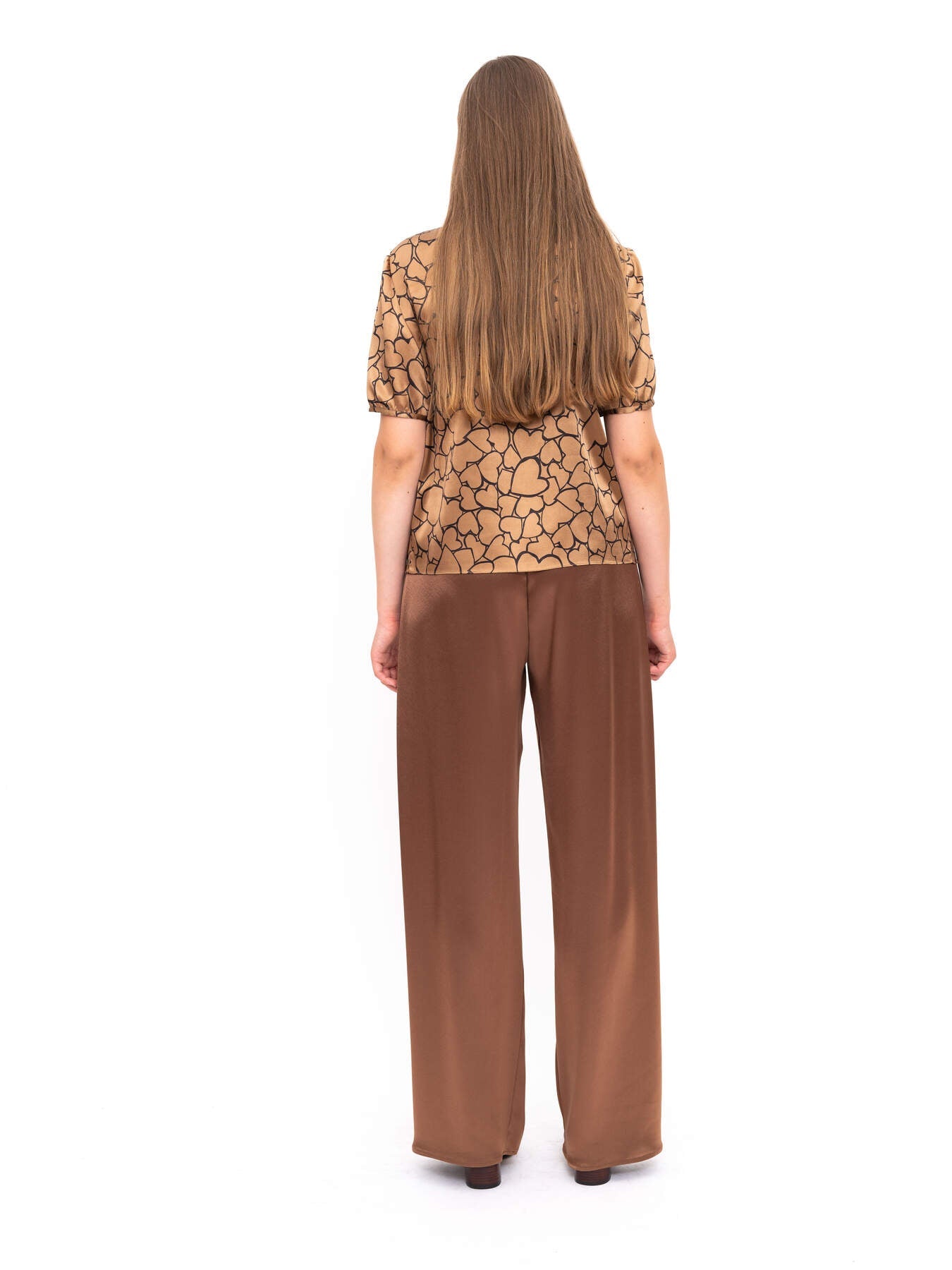 Pants Brown Silk