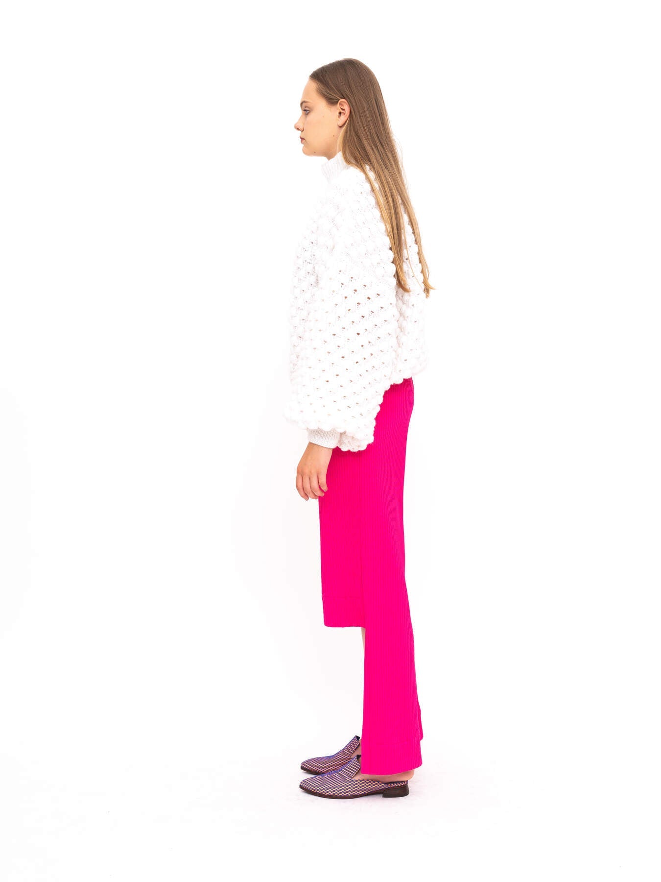 Handmade Pullover White Oversize