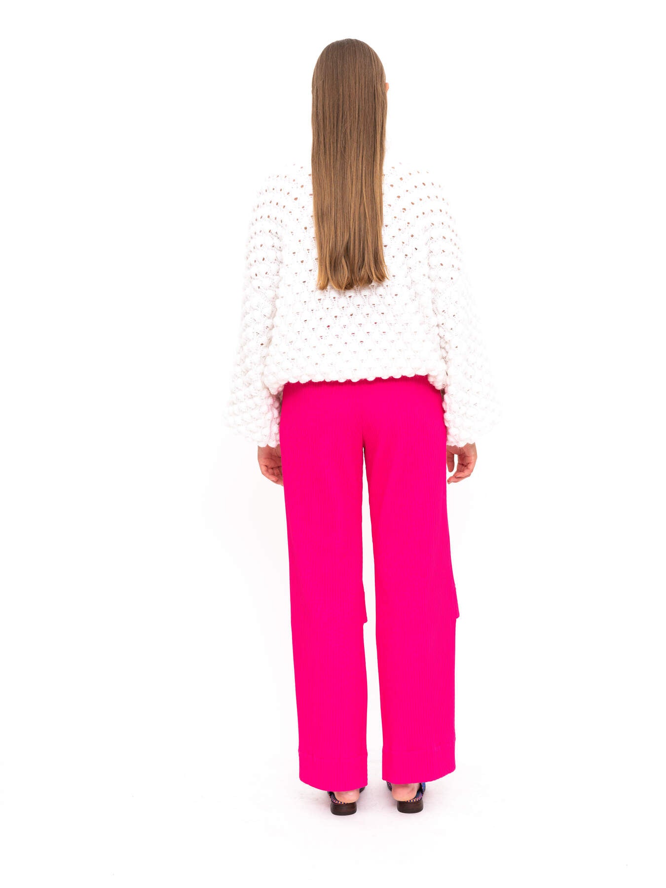 Handmade Pullover White Oversize