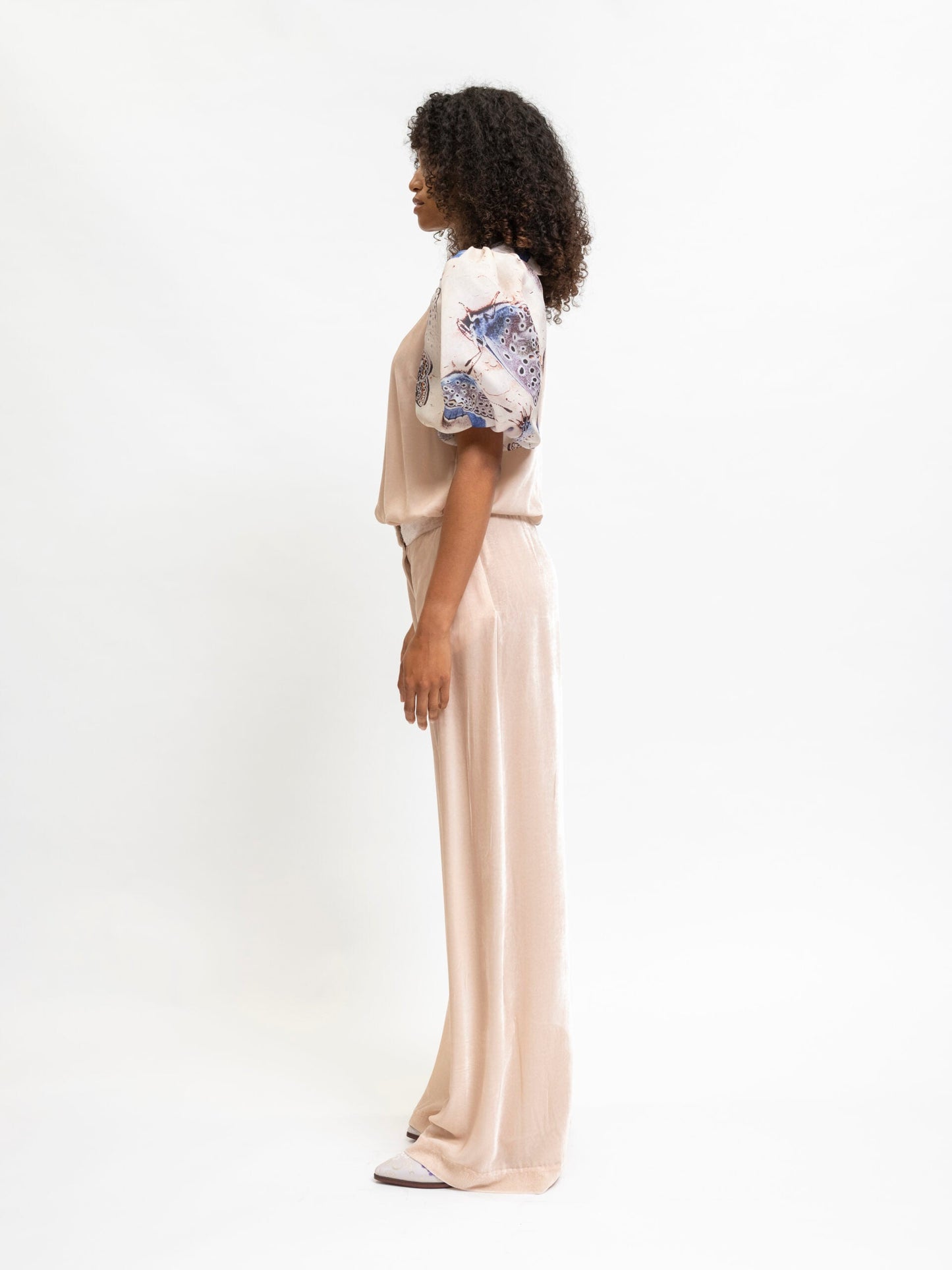 Puff Sleeve Blouse and Pants