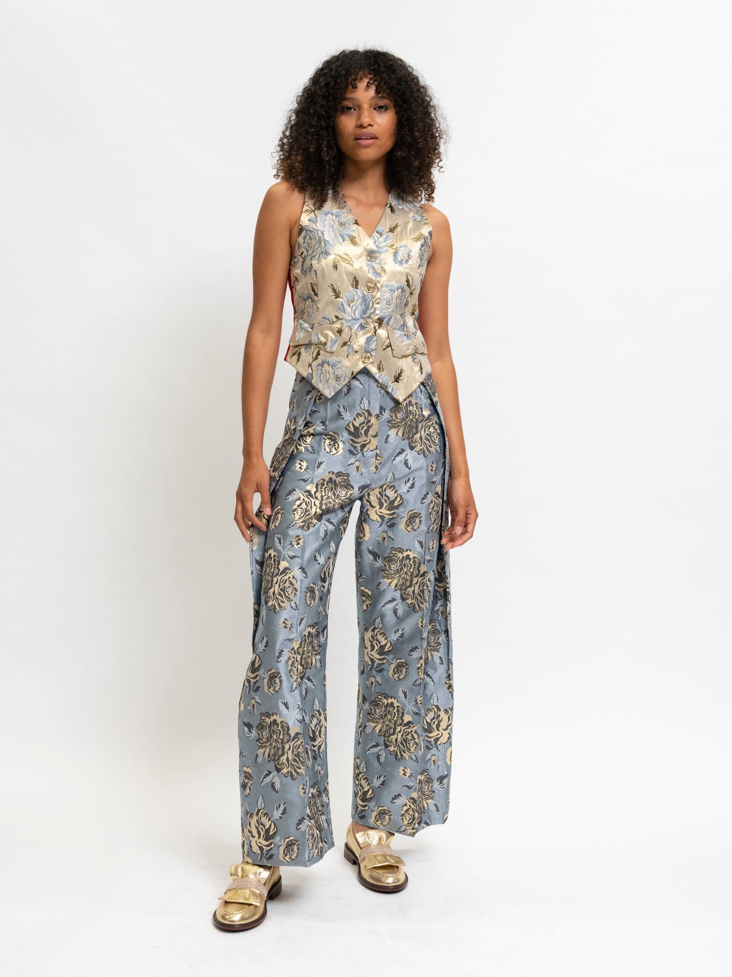 Blazer Floral Blue