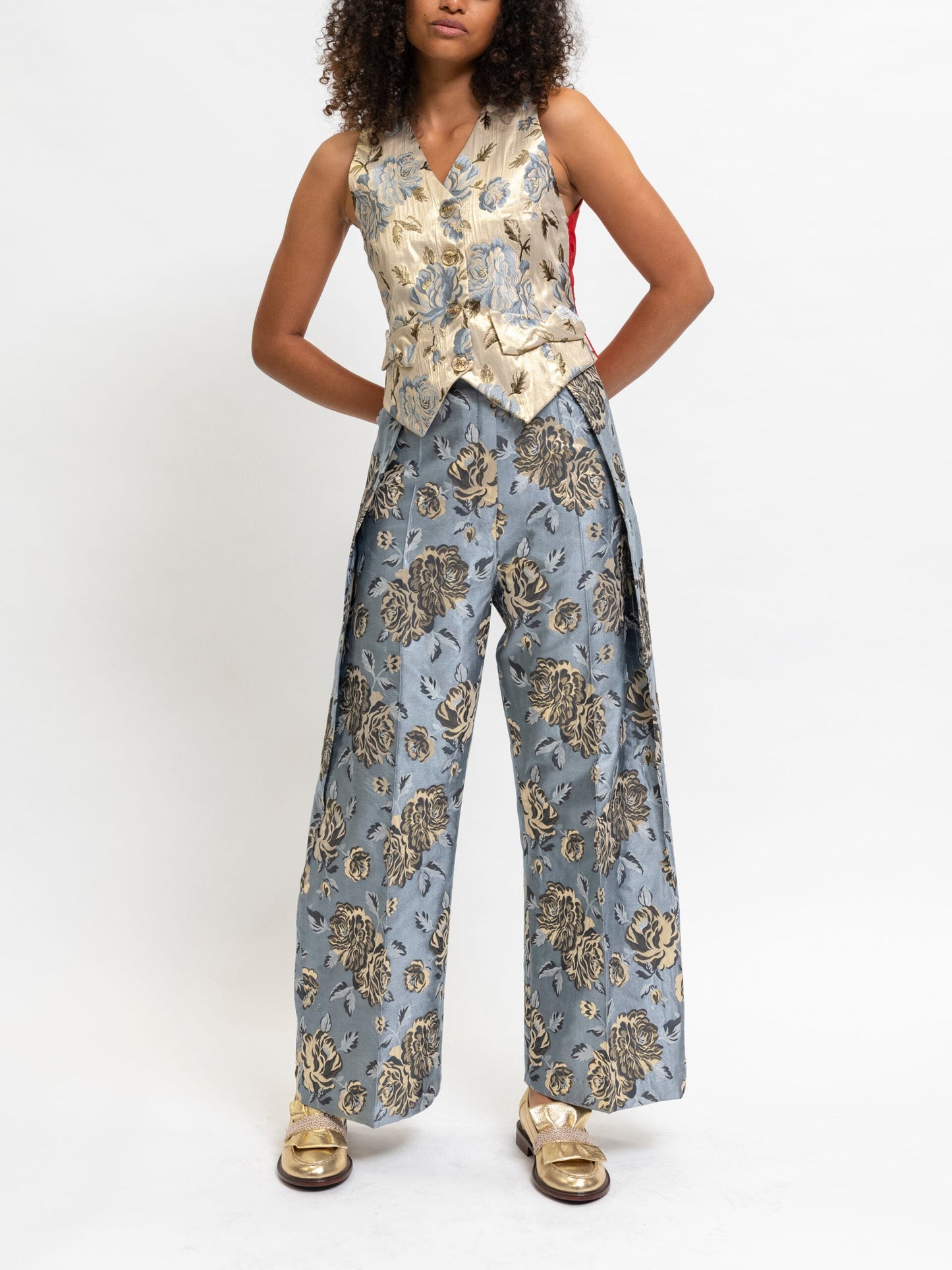 Blazer Floral Blue