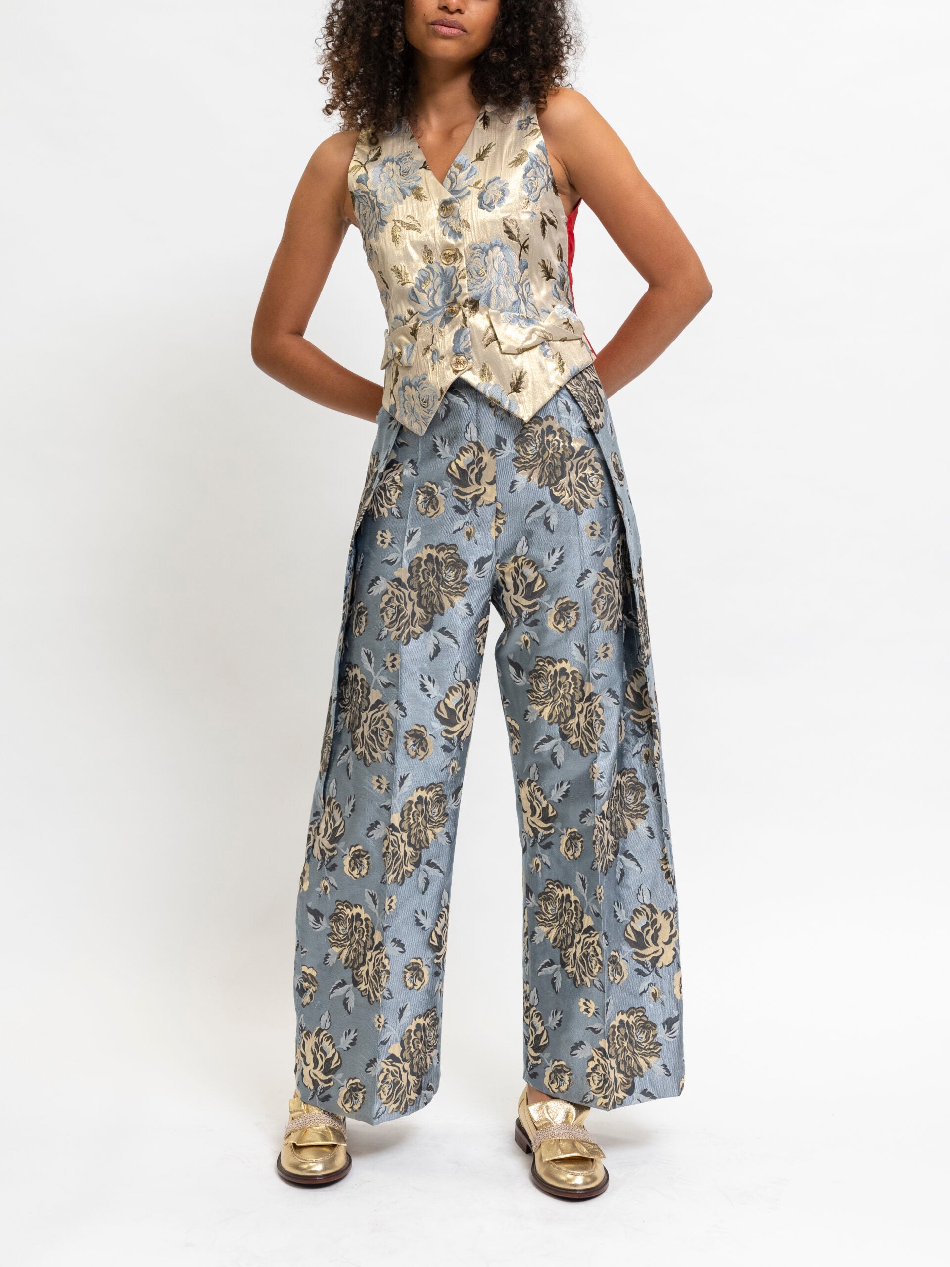 Blazer Floral Blue
