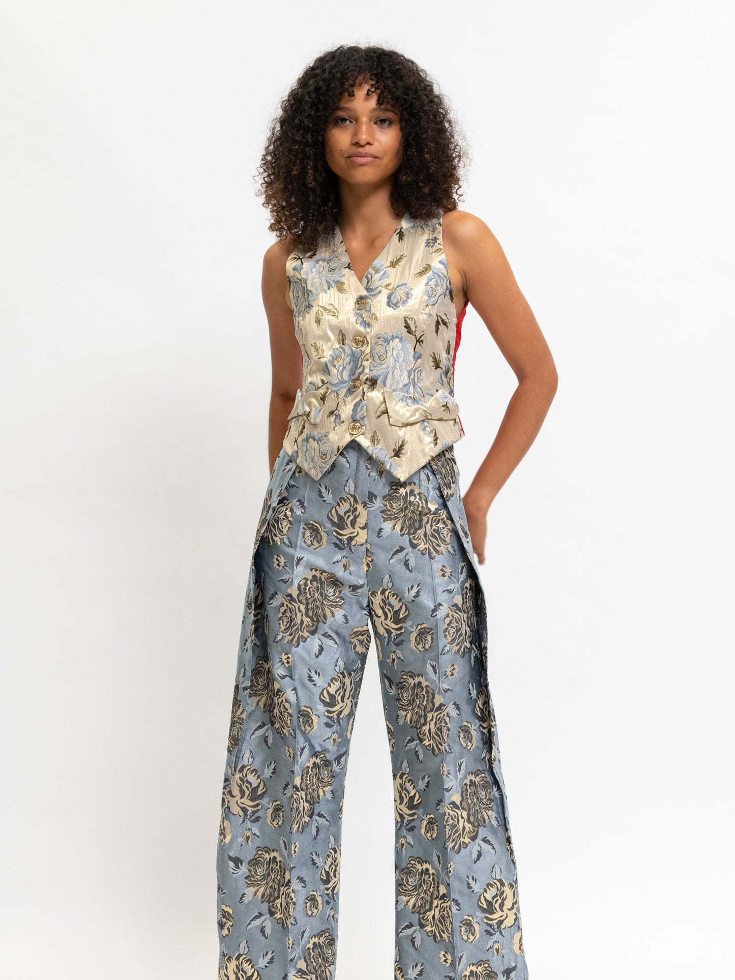 Blazer Floral Blue