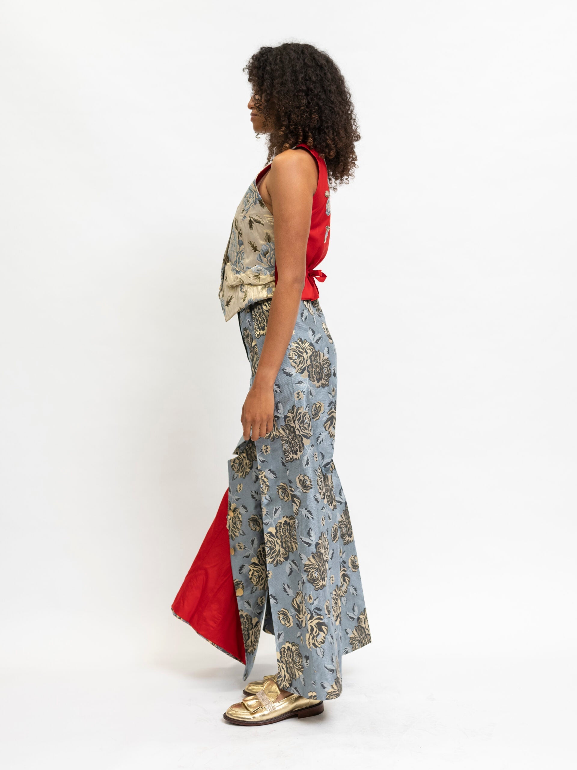 Blazer Floral Blue