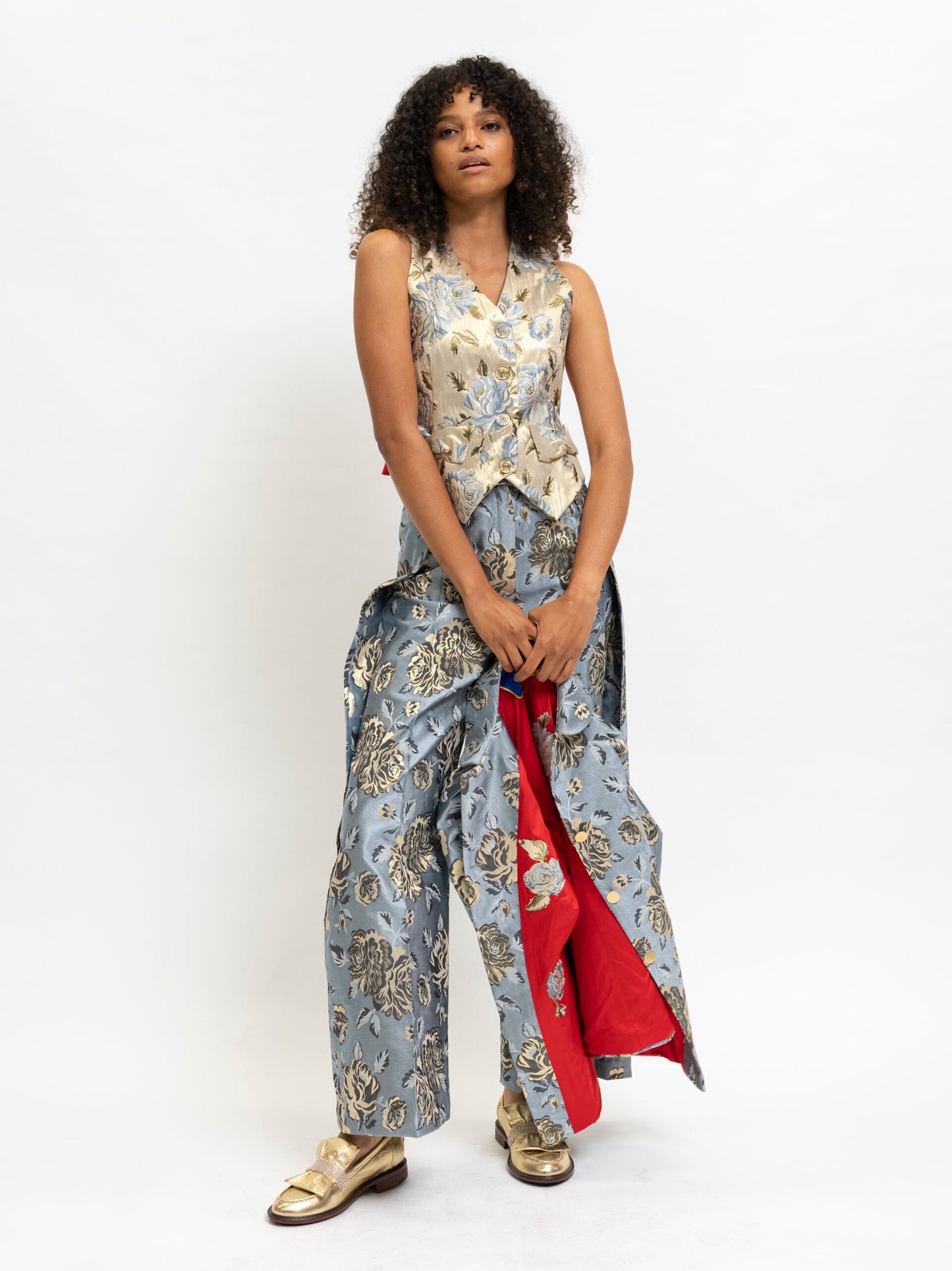 Blazer Floral Blue