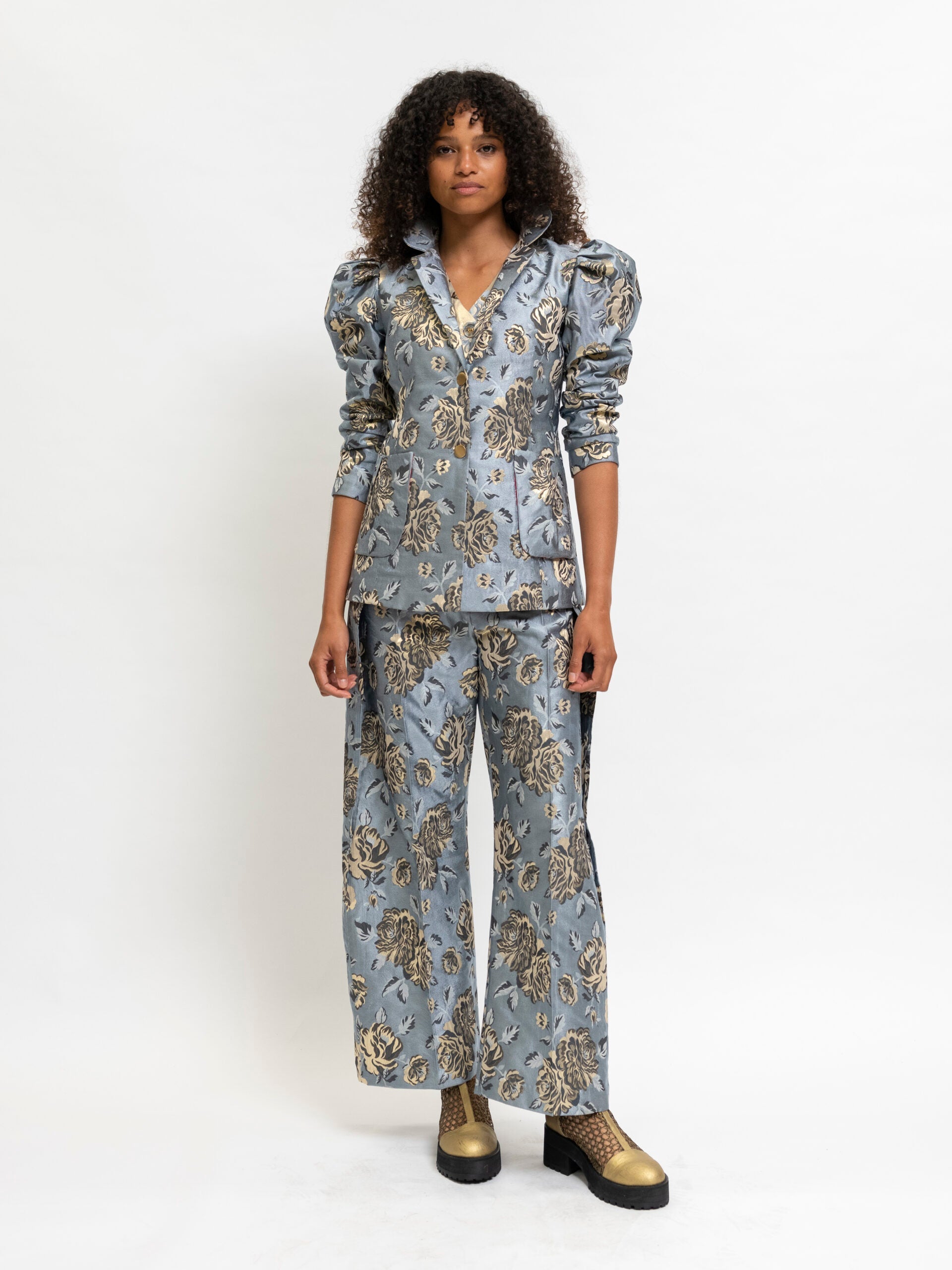 Blazer Floral Blue