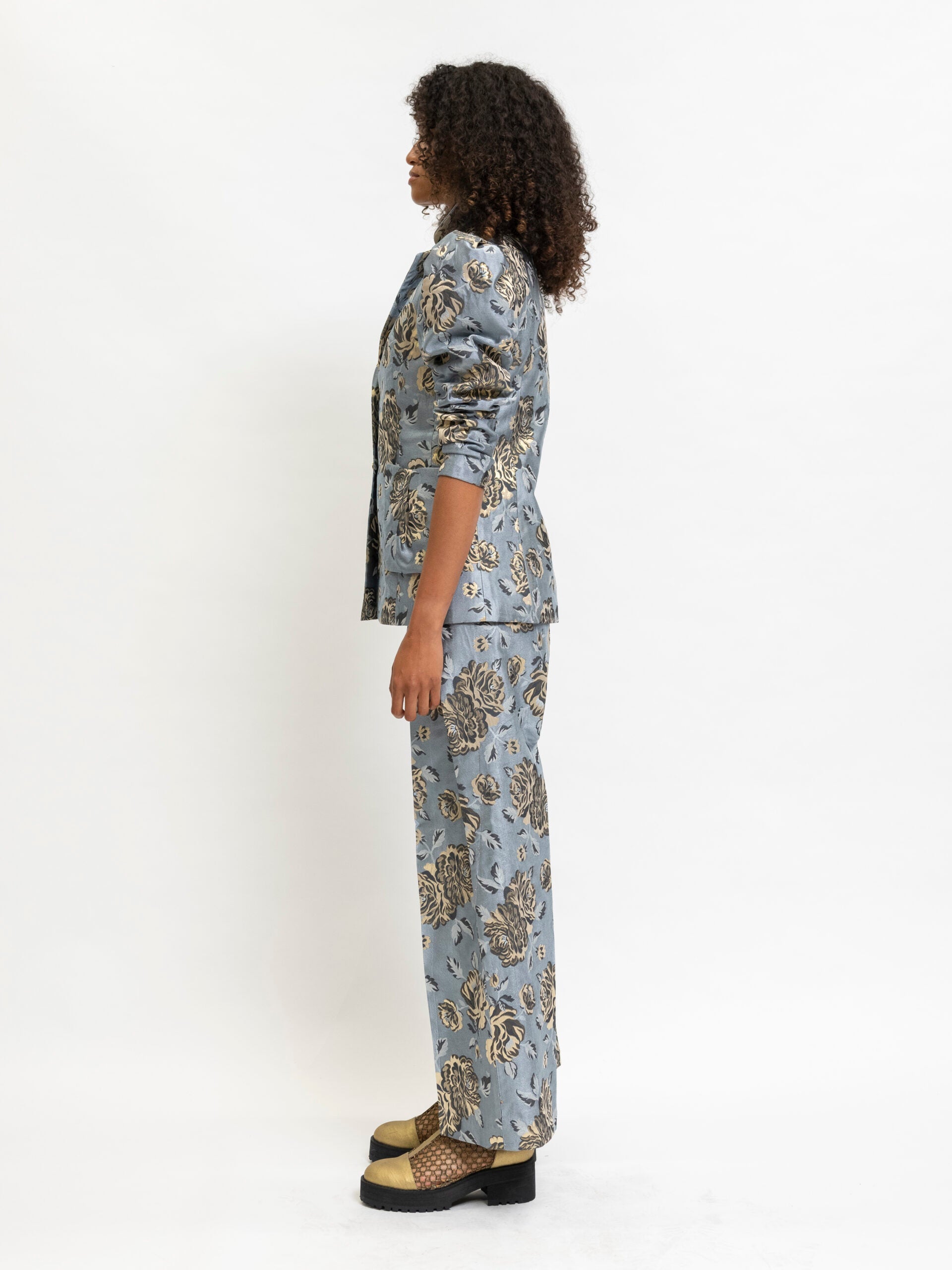 Blazer Floral Blue