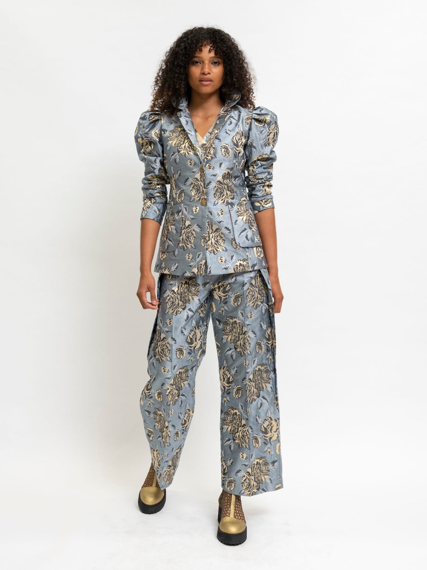 Blazer Floral Blue
