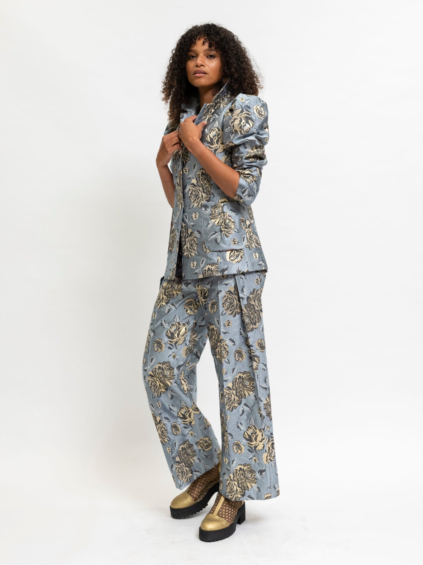 Blazer Floral Blue