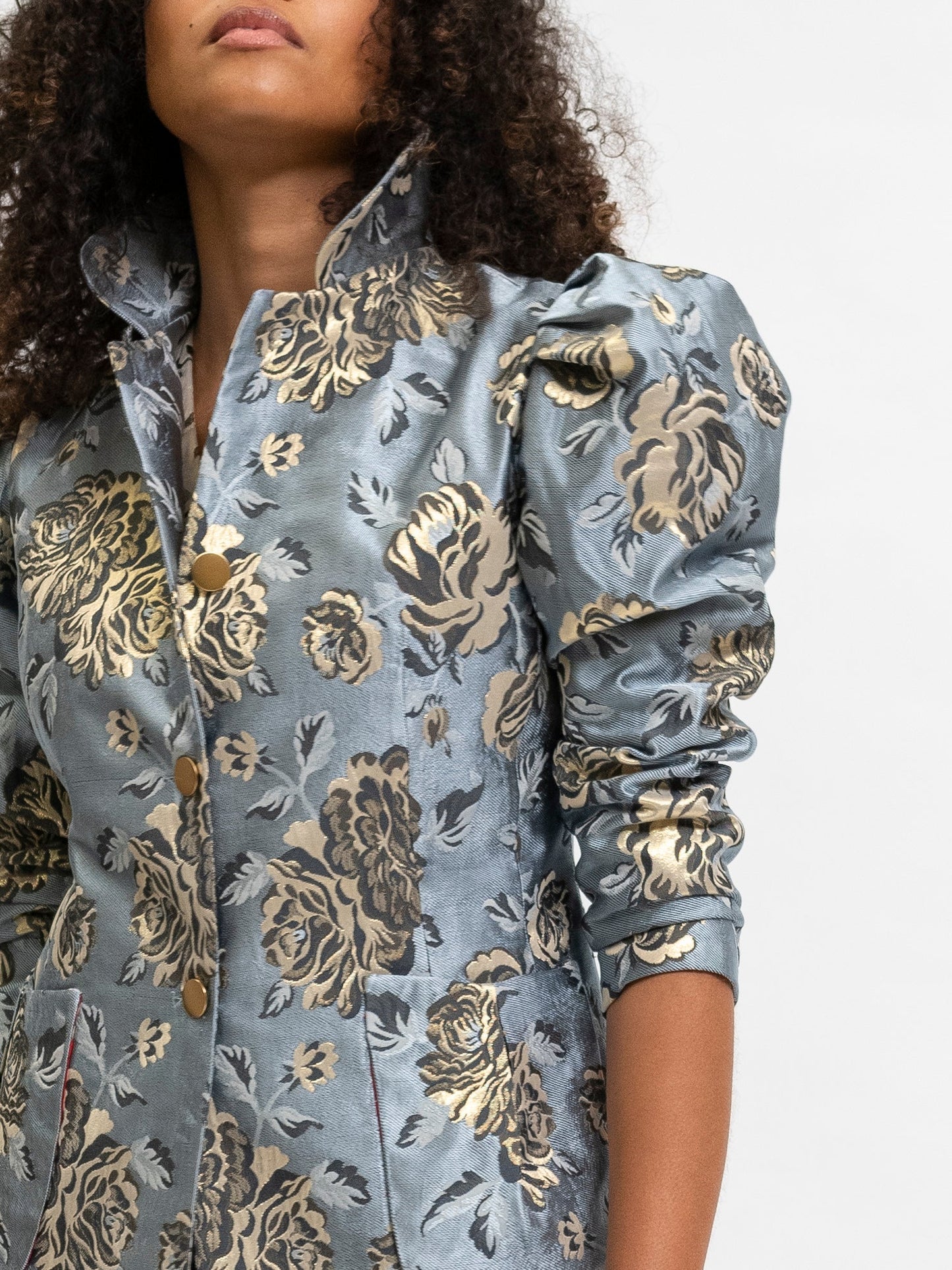 Blazer Floral Blue