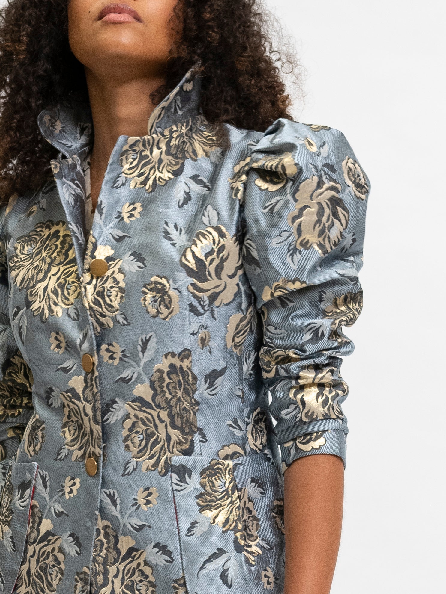 Blazer Floral Blue