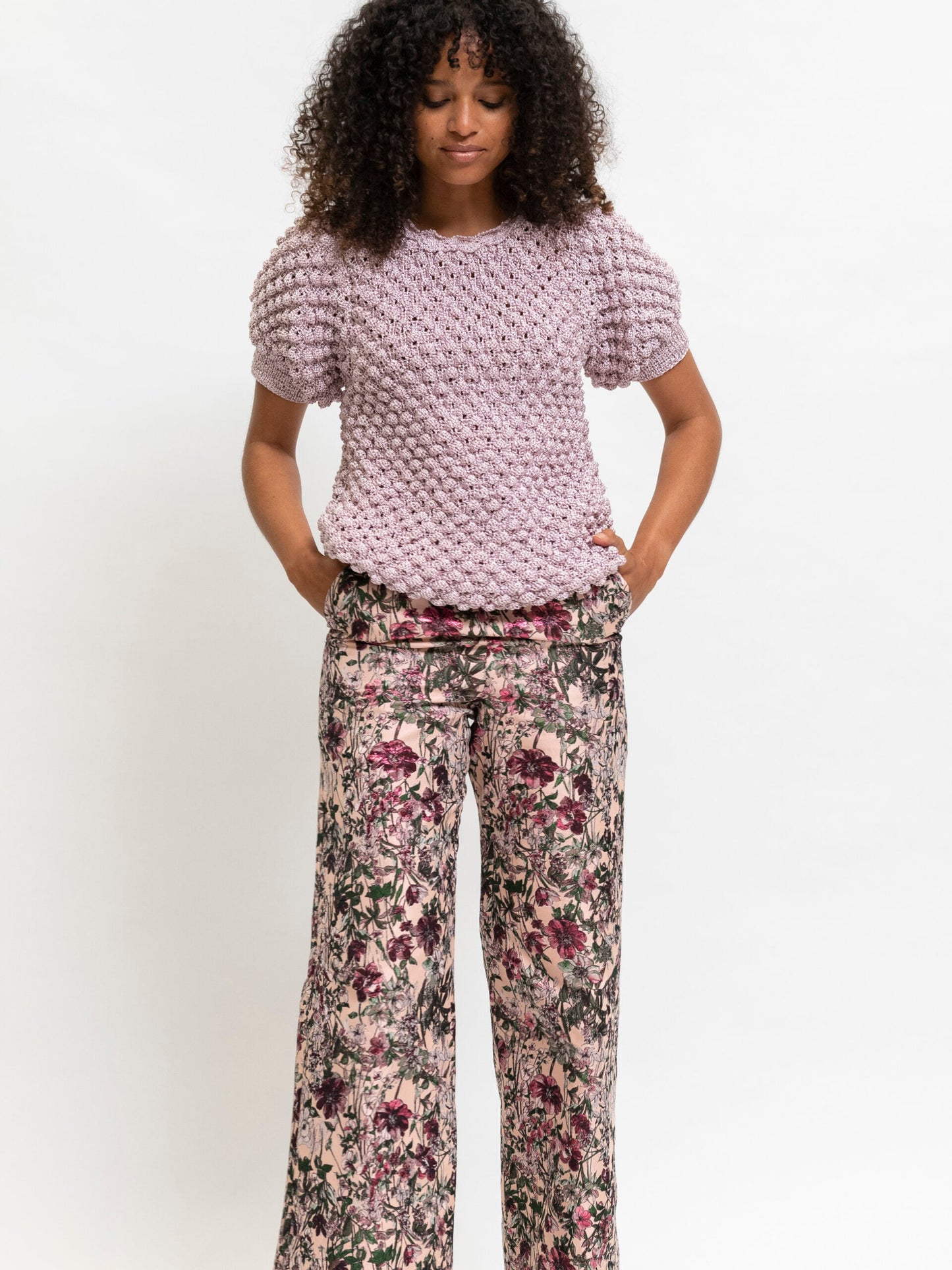 Hand knitted top
