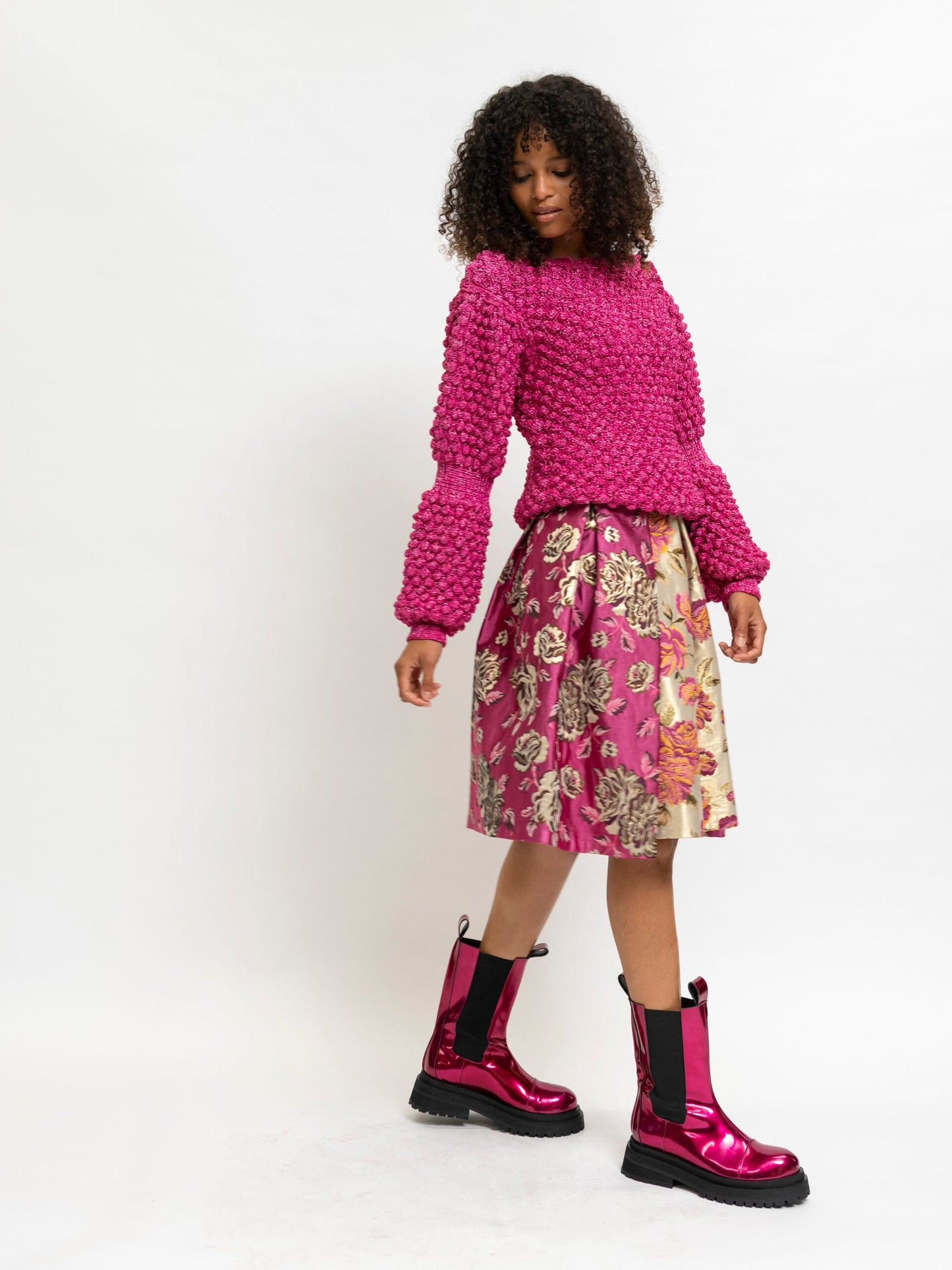 Hand knitted pullover