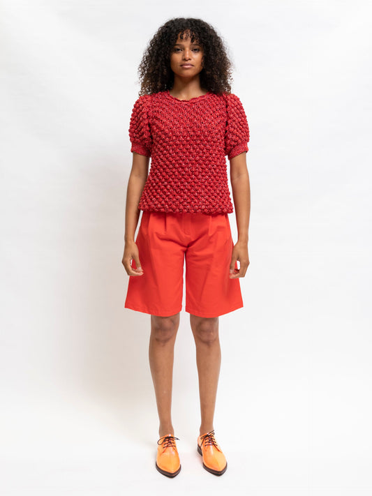 Hand knitted top