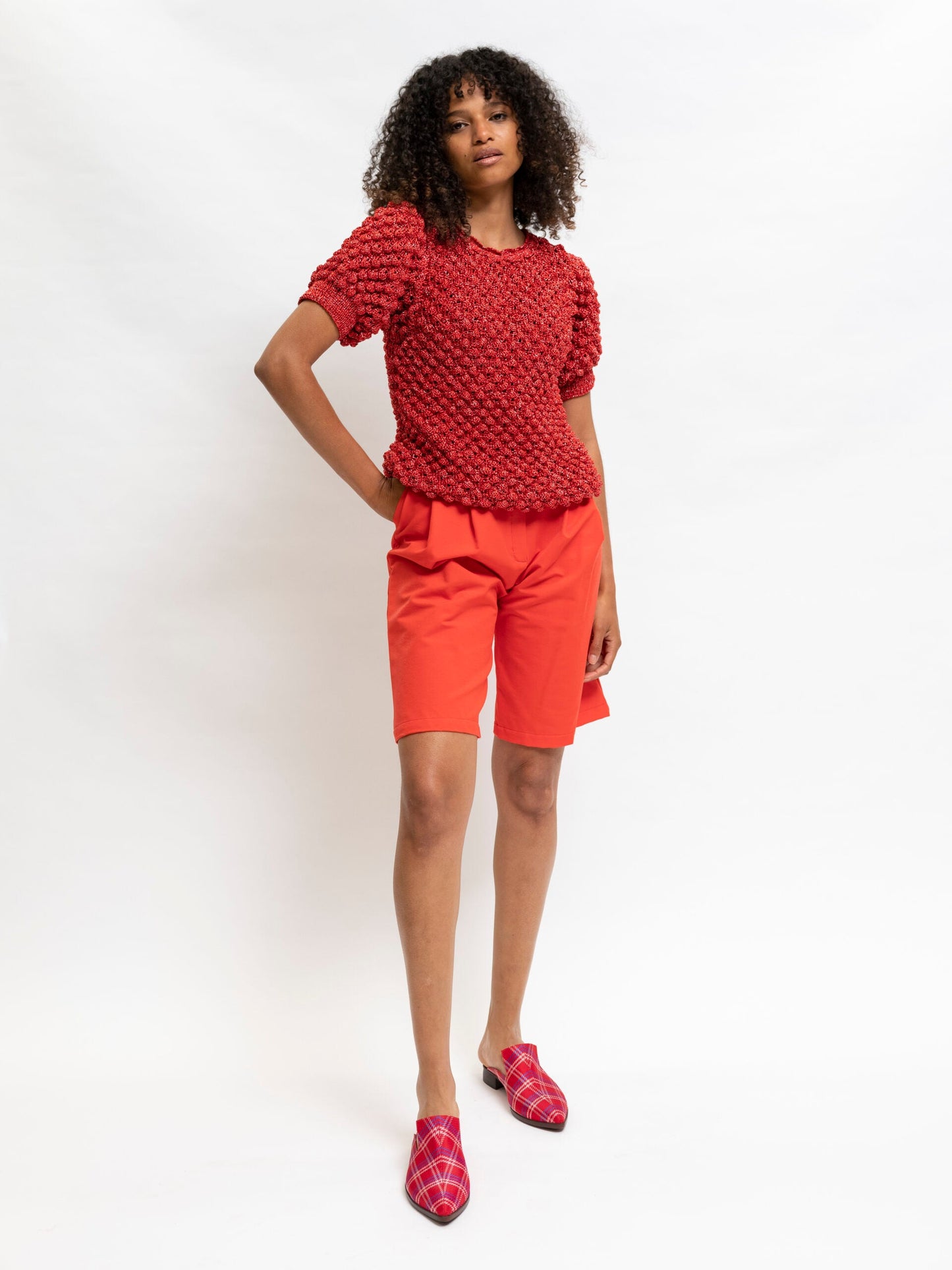 Hand knitted top