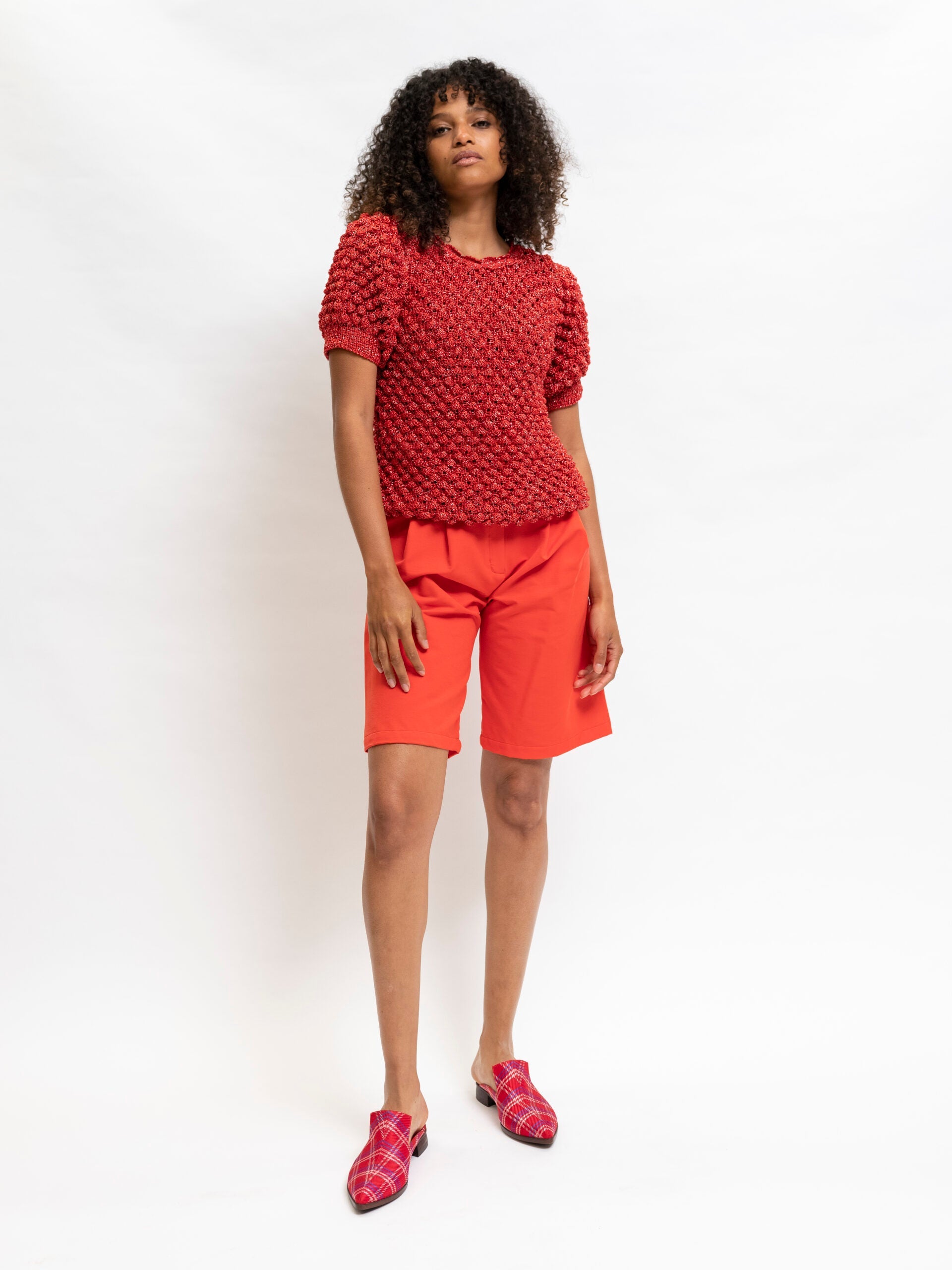 Hand knitted top