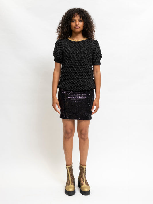 Hand knitted top