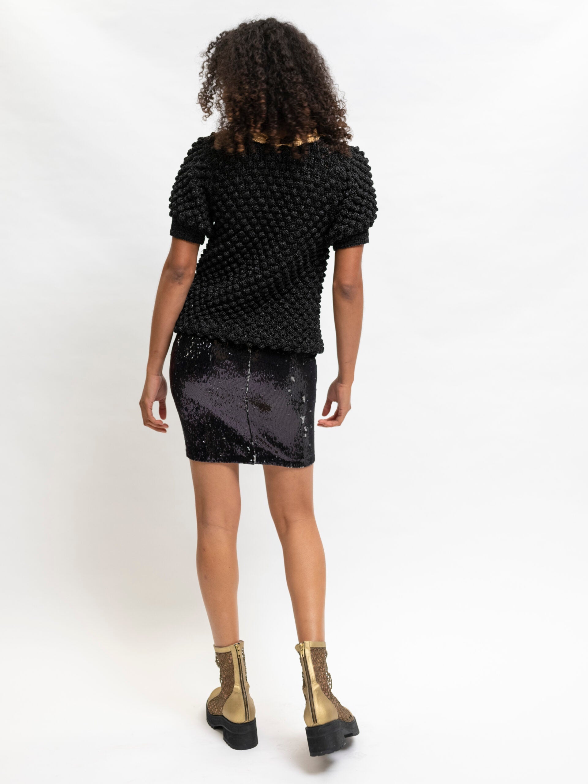 Hand knitted top