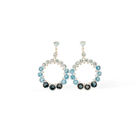 Azure Halo Earrings