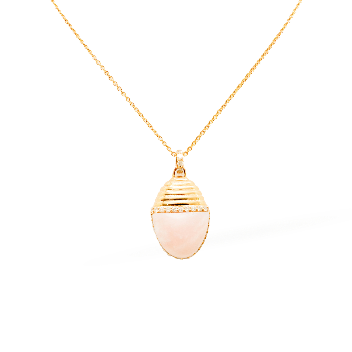14K Yellow Gold Rosa Pendant
