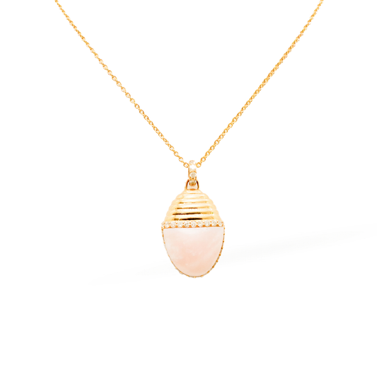 14K Yellow Gold Rosa Pendant