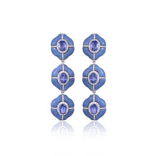 14K White Gold Azure Reverie Earrings