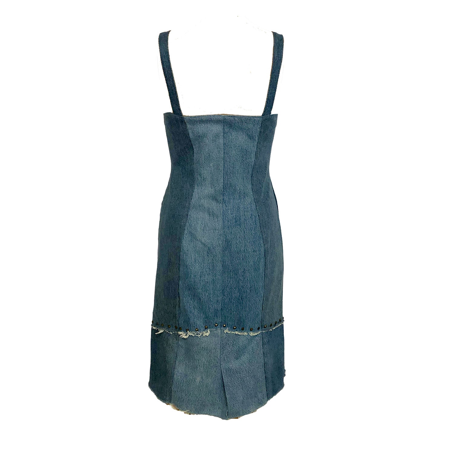 Sadie Dress – Two-Toned Denim Sheath
