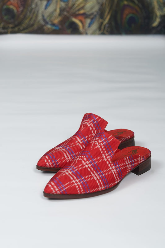 Handmade Mules Red
