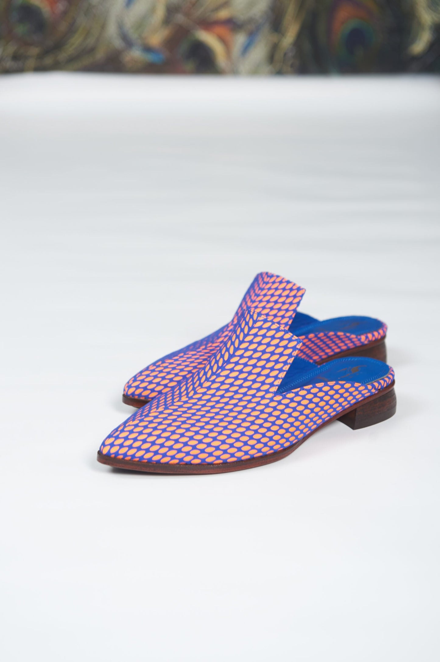 Handmade Mules Blue