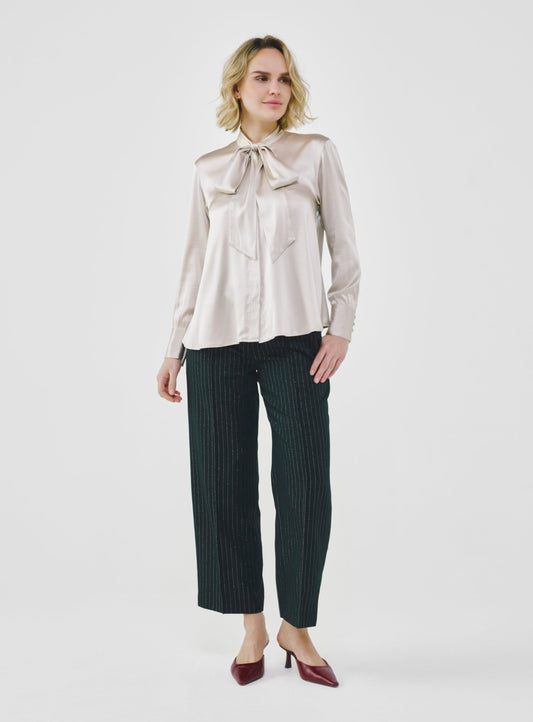 Silk Bow Blouse