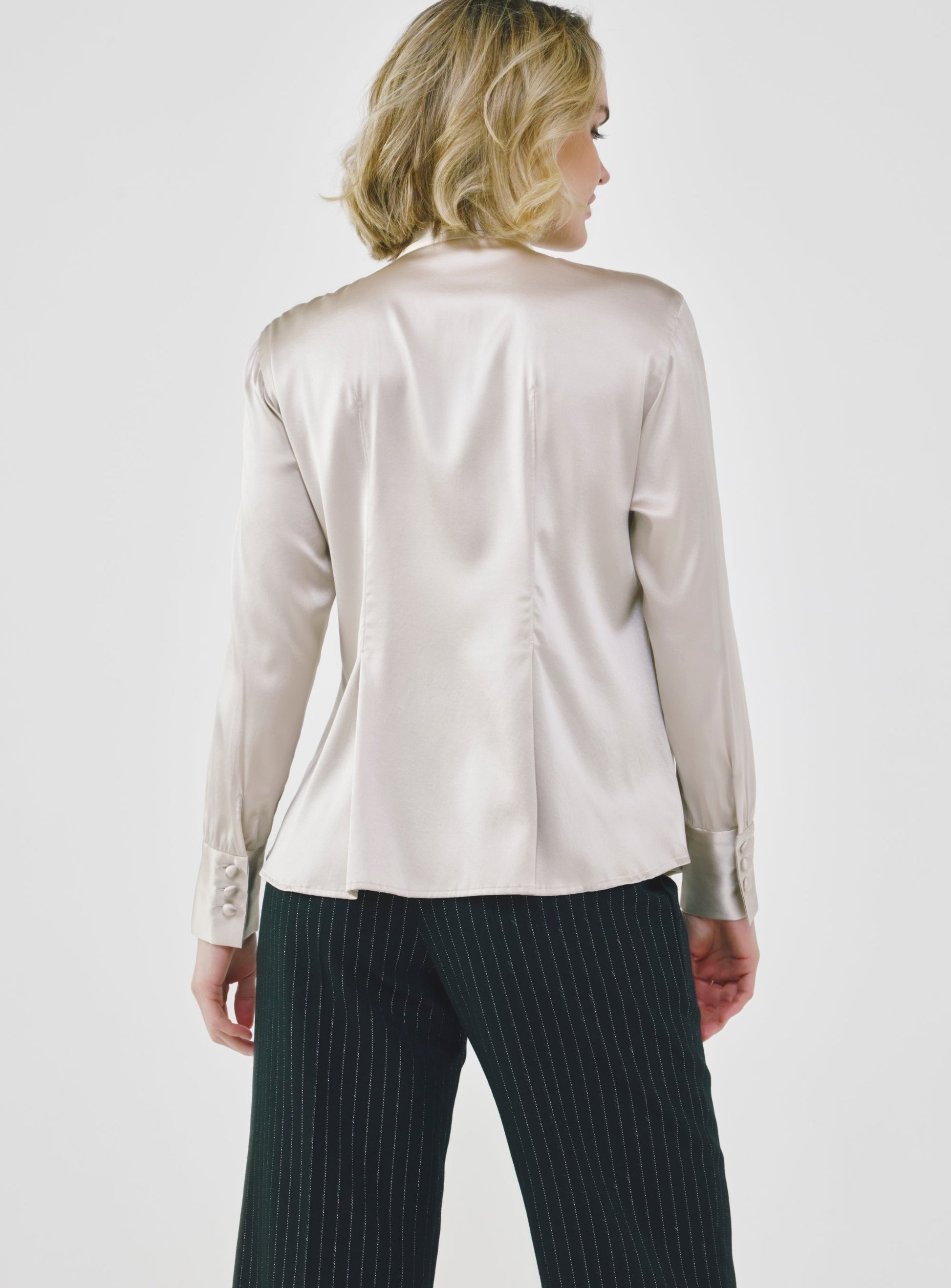 Silk Bow Blouse