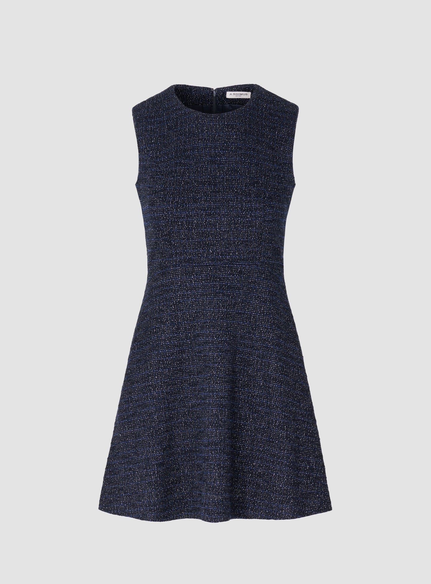 Sleeveless Cotton Tweed Dress