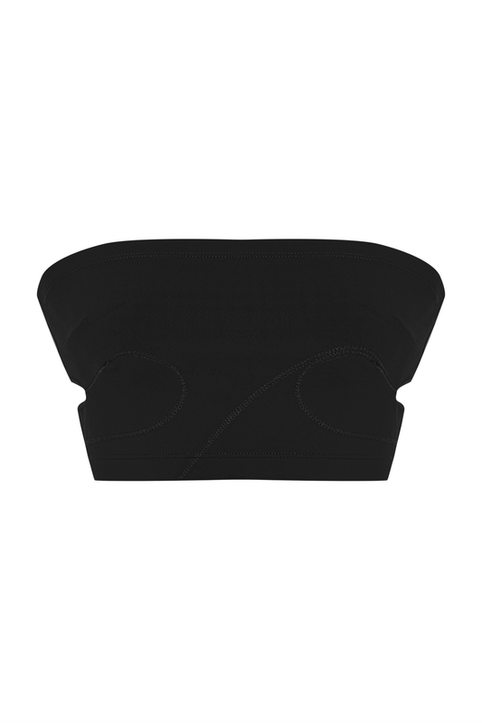 JENDUE Soline Crop - Seamless Strapless Bandeau Top