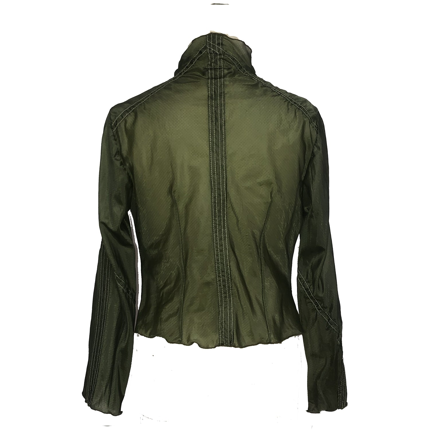 Elinor Flutter Front Jacket-Olive