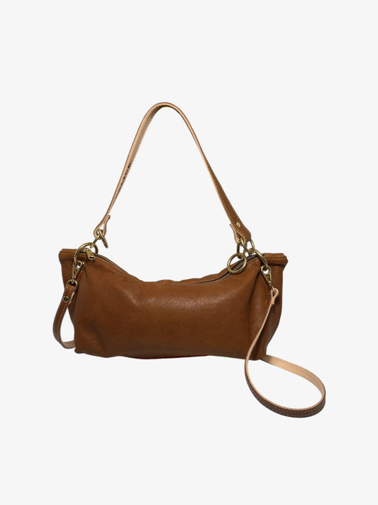 Blair Shoulder Bag, Brown Leather
