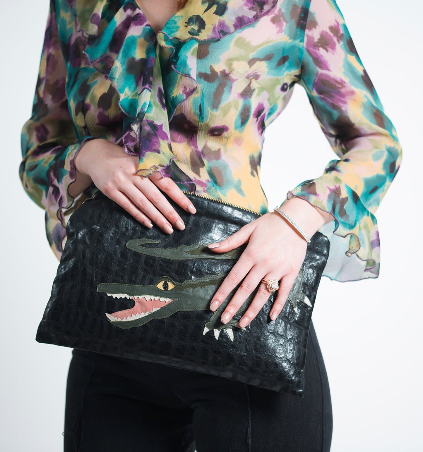 Alligator Clutch Bag