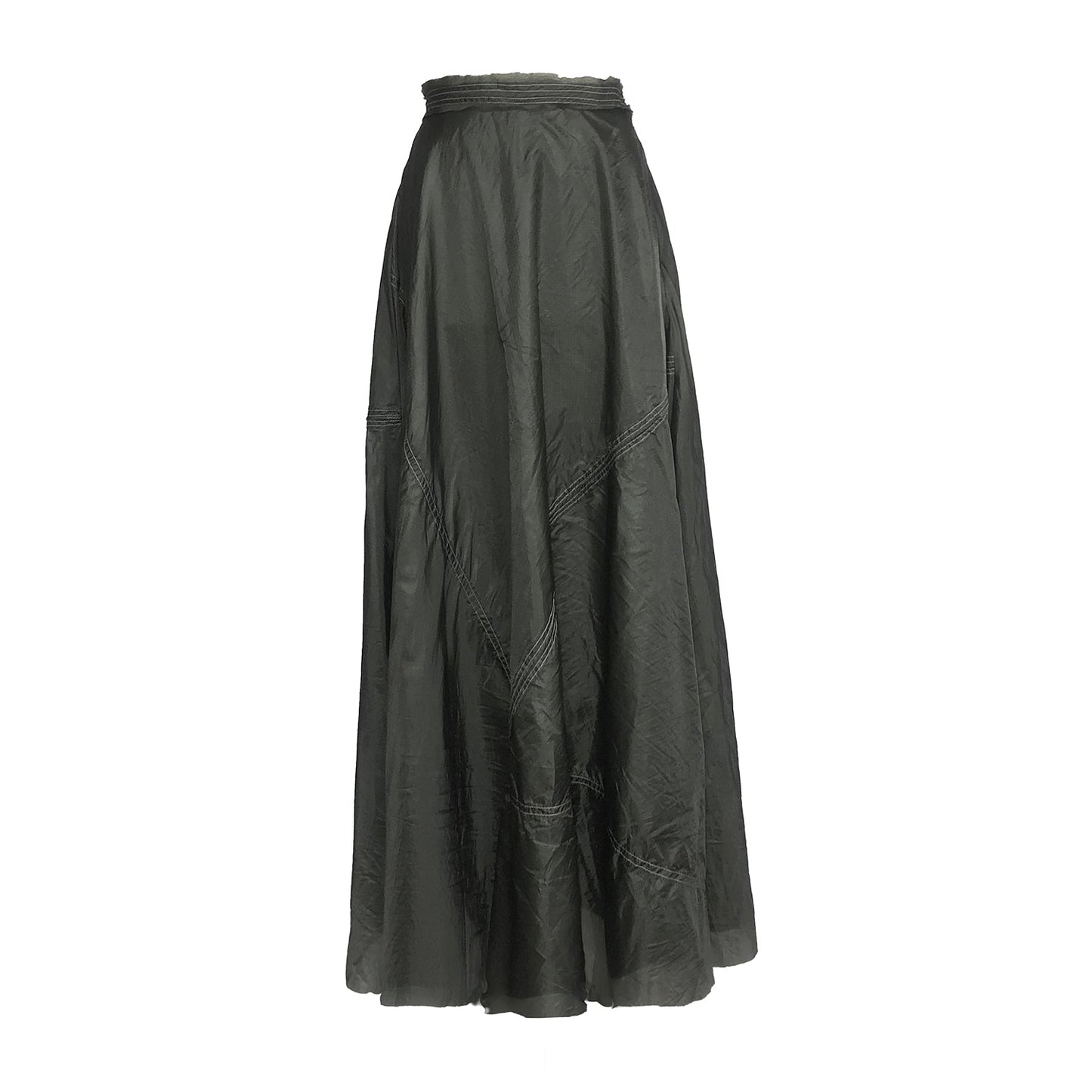 Amelia Maxi Parachute Skirt-Steel Grey