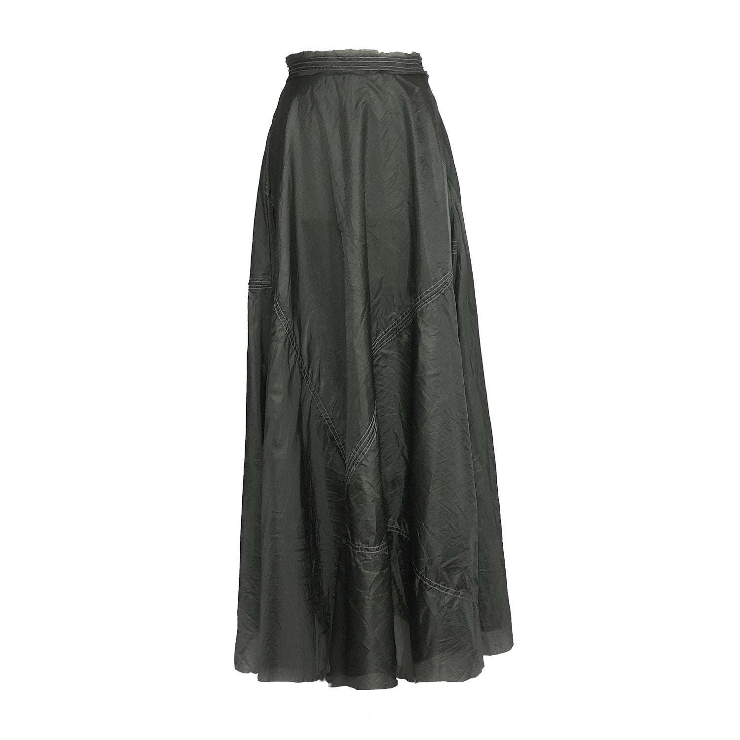 Amelia Maxi Parachute Skirt-Steel Grey