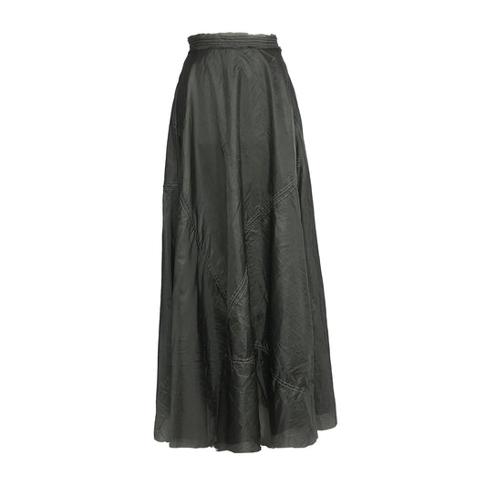 Amelia Maxi Parachute Skirt-Steel Grey