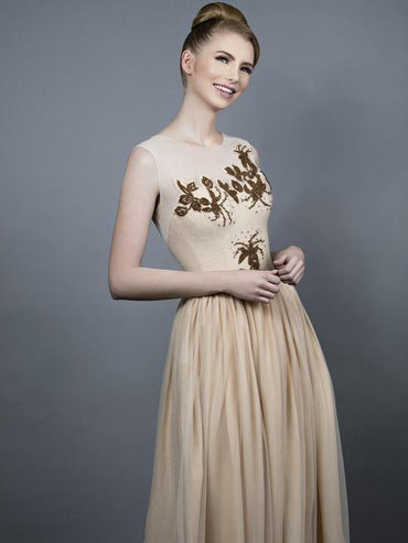 Autumn Beaded Gown