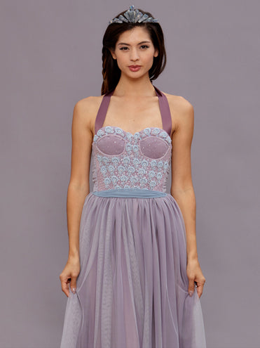 Ava Lavender Beaded Gown