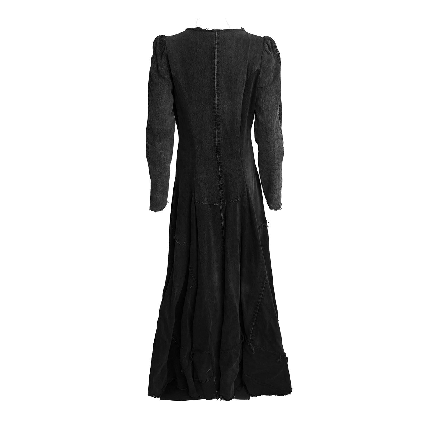 Beatrix Coat-Distressed Black