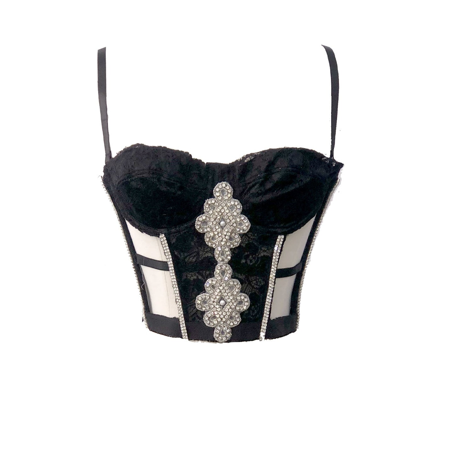 Velouria Bustier with Train