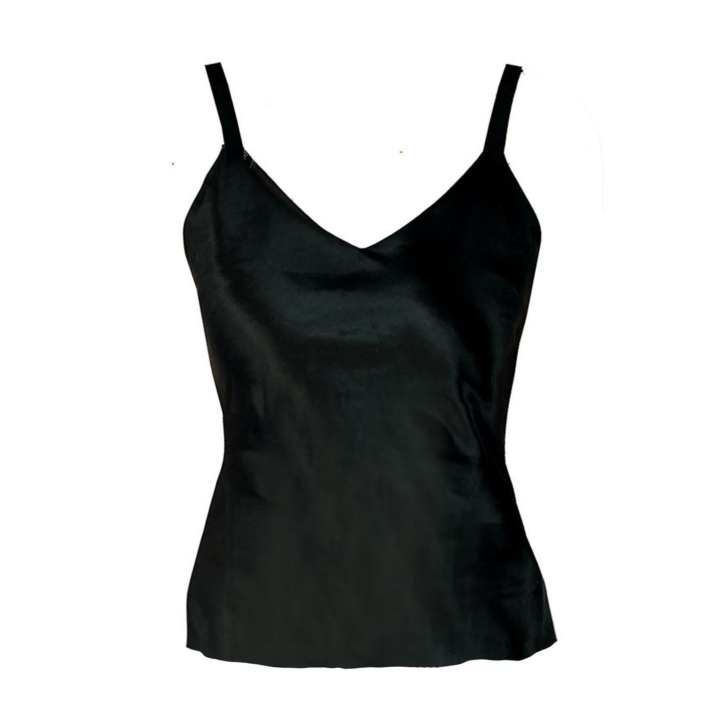 Megan Camisole –Hemp/Silk Satin-Black