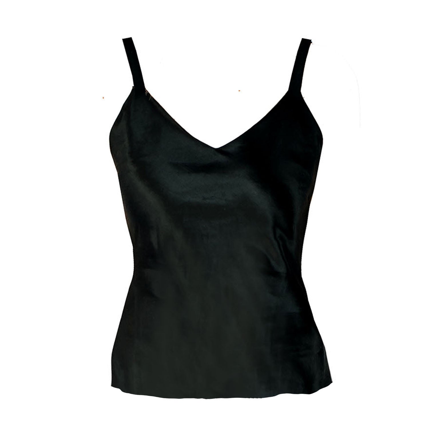 Megan Camisole –Hemp/Silk Satin-Black