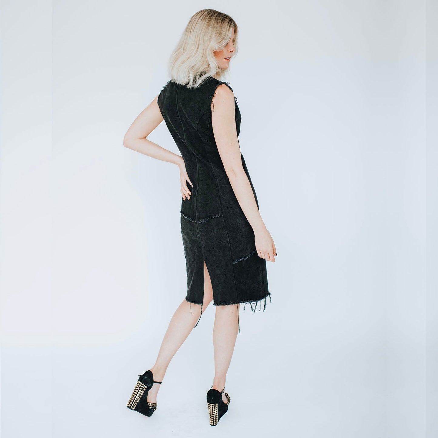 Blair Dress — Studded Little Black Dress