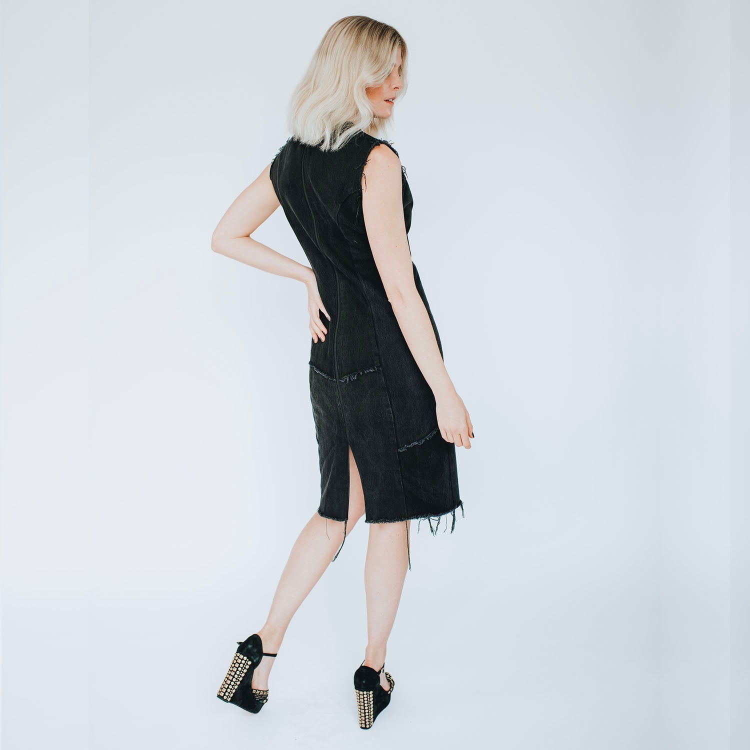 Blair Dress — Studded Little Black Dress