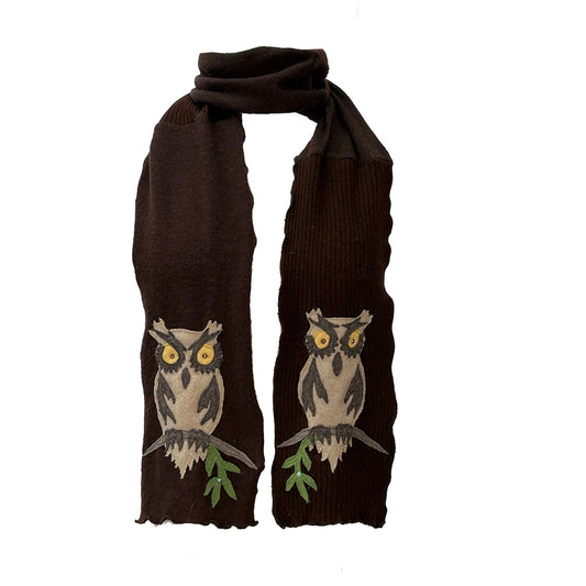 The Owl Scarf – Espresso