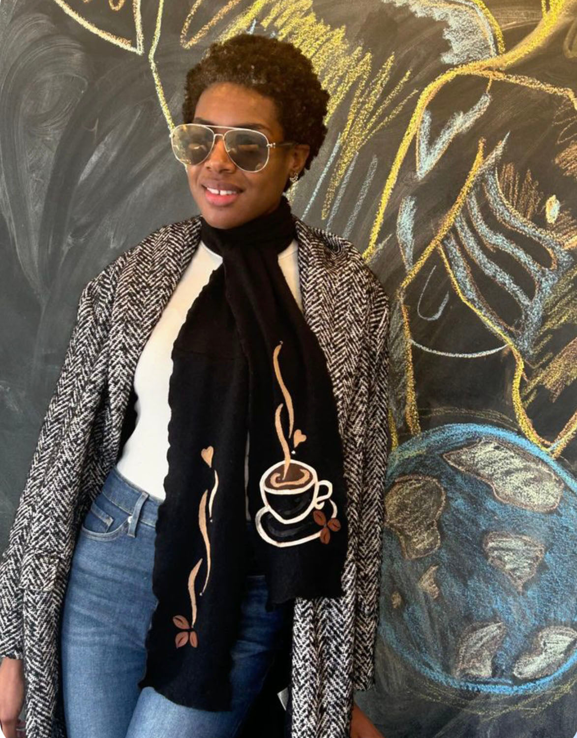Coffee Cup Scarf ☕